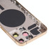 Back Housing Cover with SIM Card Tray & Side  Keys & Camera Lens for iPhone 13 Pro(Gold)