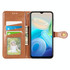 For vivo Y76s Solid Color Leather Buckle Phone Case(Brown)