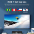 ISDB-T Satellite TV Receiver Set Top Box with Remote Control, For South America, Philippine(US Plug)