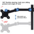 Desktop Lifting Monitor Stand Bracket Dual Screen Desk Base