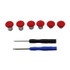 6 PCS Button Accessories For PS4 / Switch / Xbox One(Red)