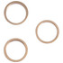 3 PCS Rear Camera Glass Lens Metal Outside Protector Hoop Ring for iPhone 13 Pro(Gold)
