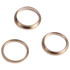3 PCS Rear Camera Glass Lens Metal Outside Protector Hoop Ring for iPhone 13 Pro(Gold)