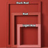 3 in 1 Different Sizes Morandi Color Wooden Photo Frame Series Color Spray Paint Photo Props Photography Background Ornaments(Dark Red)