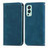 For OnePlus Nord 2 Retro Skin Feel Business Magnetic Horizontal Flip Leather Case with Holder & Card Slots & Wallet & Photo Frame(Blue)