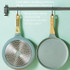 Non-Adhesive Pan Cake Crust Omelette Breakfast Pancake Pan, Colour: Green 24cm