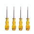 4 PCS Disassembly Tool Screwdriver Sleeve Applicable For Nintendo N64 / SFC / GB / NES / NGC(Transparent Yellow 3.8mm)