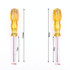 4 PCS Disassembly Tool Screwdriver Sleeve Applicable For Nintendo N64 / SFC / GB / NES / NGC(Transparent Yellow 3.8mm)
