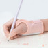 Pen-Holding Posture Wrist Correction Belt Primary School Students Writing Anti-Hook Wrist Corrector,Size: S  (Pink)