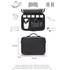 Portable Single Shoulder Storage Travel Carrying Cover Case Box with Baffle Separator for FIMI X8 mini(Black + Black Liner)