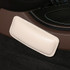 2 PCS Car Non-slip Soft Floor Protector Carpet Floor Mat Knee Bolster, Style:PU Leather(Apricot)