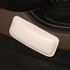 2 PCS Car Non-slip Soft Floor Protector Carpet Floor Mat Knee Bolster, Style:First Layer Cowhide(Apricot)