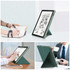 For Amazon Kindle Fire HD 10 / 10 Plus 2021 Multi-folding Horizontal Flip PU Leather Shockproof Case with Holder(Dark Green)