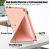 For Amazon Kindle Fire HD 10 / 10 Plus 2021 Multi-folding Horizontal Flip PU Leather Shockproof Case with Holder(Rose Gold)