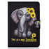 For Amazon Kindle Paperwhite 4 / 3 / 2 / 1 Electric Pressed TPU Colored Drawing Horizontal Flip Leather Case with Holder & Pen Slot(Flower Elephant)