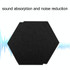 2 PCS Polyester Fiber Wall Decoration Sound Insulation Cotton Sound Absorbing Board, Style: With Glue (Black)