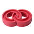 2 PCS Car Auto F Type Shock Absorber Spring Bumper Power Cushion Buffer, Spring Spacing: 13mm, Colloid Height: 36mm(Red)