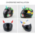 2 PCS Motorcycle Helmet Devil Decoration Motorbike Helmet Suction Cups Horns Decoration Headwear Sucker(Blue)