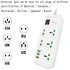 T17 3000W High-power 24-hour Smart Timing Socket QC3.0 USB Fast Charging Power Strip Socket , Cable Length: 2m, US Plug(White)