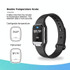 M20 Outdoor Ultrasonic Wave Mosquito Repellent Wristband with Clock & Body Temperature Test(White)