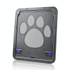 Pet Supplies Dog Paw Print Door Bite-Proof Small Dog Cat Screen Window Door Cat And Dog Door(Black)