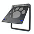 Pet Supplies Dog Paw Print Door Bite-Proof Small Dog Cat Screen Window Door Cat And Dog Door(Black)