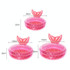 Inflatable Mermaid Shape Pool Home Children Baby Pink Round Swimming Pool Floating Air Cushion, Size: 120cm