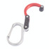 Multifunctional Carabiner Aluminum Alloy D-Type Outdoor Products Quick-Hanging Buckle(Red)