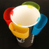 TX008 3 Sets Afternoon Tea Coffee Biscuit Holder Snack Plastic Tea Bag Cup Holder(Blue)