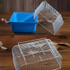 2 PCS Hamster Cage Portable Take-Out Cage Hamster Golden Bear Supplies(Brown)