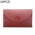 50 PCS Love Buckle Pearl Paper Hot Stamping Envelope Invitation Letter(Purple)