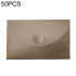 50 PCS Love Buckle Pearl Paper Hot Stamping Envelope Invitation Letter(Copper)