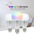 FUT012 E27 9W RGB + CCT LED Bulb Light 100V-240V Full Color Remote Control Smart Bulb WiFi 2.4G Wireless