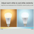 FUT012 E27 9W RGB + CCT LED Bulb Light 100V-240V Full Color Remote Control Smart Bulb WiFi 2.4G Wireless