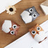 2 PCS Plastic Owl Press Type Automatic Toothpick Box(Orange)