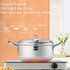 20cm Fryer Pot Household Non-Stick Pan Temperature Control Mini Frying Pot(Olive Green)