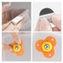 5 Packs Stainless Steel Stickable Universal Pulley, Specification: Pearle Bag 4PCS/Pack(Vital Orange)