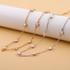 3 PCS Retro Handmade Pearl Multi-Purpose Anti-Lost Hanging Lanyard Mask Glasses Chain(Silver)