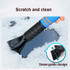 Vehicle-mounted Retractable Snow Shovel With Plush Gloves To Keep Warm Snow Removal Frost And Deicing Tools(Black Gloves)