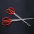 4 PCS Rice Eel Clip Lobster Tongs Rice Eel Clip Crab Loach Pliers Fish Control Garbage Clip, Size:38cm, Style:Straight