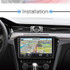 Universal Machine Android Smart Navigation Car Navigation DVD Reversing Video Integrated Machine, Size:9inch 2+32G, Specification:Standard+8 Lights Camera
