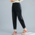 Plus Size Womens High Waist Jeans Loose And Thin Harem Pants (Color:Black Size:XL)