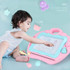 Children Magnetic Graffiti Drawing Board Color Handwriting Board with Bracket(Pink)