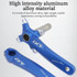 JIANKUN IXF Mountain Bike Hollow Crank Modified, Style:Left and Right Crank(Silver)