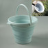 SFSS-01 Portable Silicone Folding Bucket, Capacity:3L(Light Green)