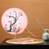 Retro Style Hanfu Group Fan Beech Wood Handle Classical Dance Fan(Leading Winter Plum)