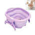 Household Foldable Foot Massage Foot Bath(Purple)