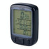 SUNDING 563A Bike Bicycle Waterproof Wired LCD Screen Luminous Mileage Speedometer Odometer, English Version(Black)