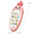 Cute Radish Early Education Children Cartoon Mobile Phone Electronic Music Toy(Blue)