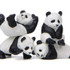 Panda Life Multi-shaped Micro-landscape Baked Landscape Doll Ornaments(Climbing Panda)